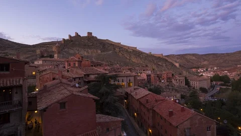 Albarracín, Spain, 4k timelapse Stock-Footage 119924802