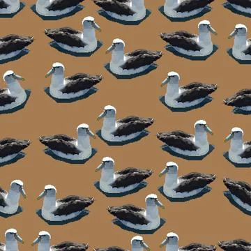 Albatross pattern Stock Illustration