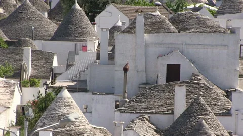 Alberobello - roofs - trulli Vidéo 54723183