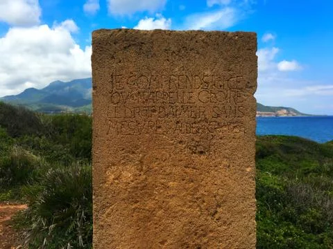 Albert Camus Stele Stock Photos
