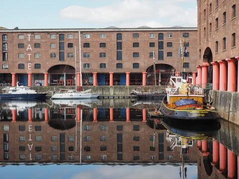Albert Dock in Liverpool Stock Photos