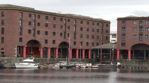 Albert Dock Warehouses Stock Footage 79743499