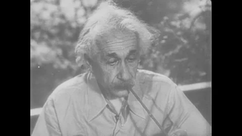 Albert Einstein. 1950s Stock Footage 296069169