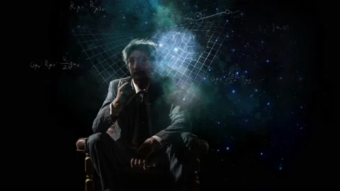 Albert Einstein is a famous physicist of the 20th century. Stock Footage 202082299