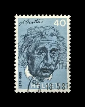 Albert Einstein, famous scientist, physicist, Nobel prize winner, circa 1972. Stock Photos