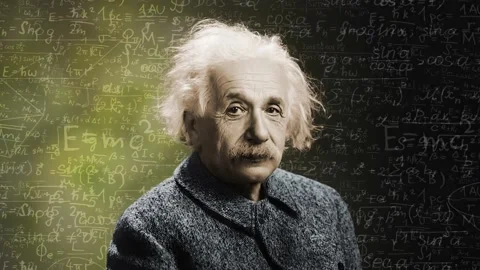 Albert Einstein High Resolution Colorize... | Stock Video | Pond5