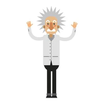 Albert einstein icon Stock Illustration