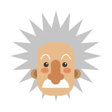 Albert einstein icon Stock Illustration
