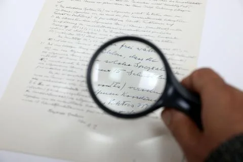 Albert Einstein letter will go up for auction in Jerusalem, Israel - 03 Dec 2019 Foto stock