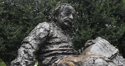 Albert Einstein Memorial, Washington DC Stock Footage 137068719