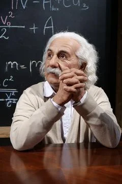 Albert Einstein - most famous physicist of all time, Nobel laureate Stock Photos
