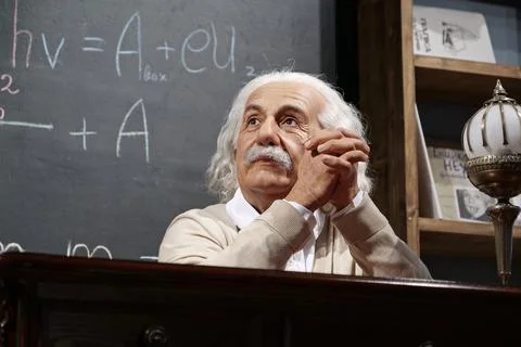 Albert Einstein - most famous physicist of all time, Nobel laureate Stock Photos