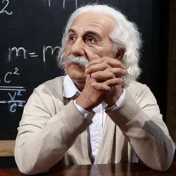 Albert Einstein - most famous physicist of all time, Nobel laureate Stock Photos