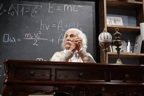 Albert Einstein - most famous physicist of all time, Nobel laureate 스톡 사진