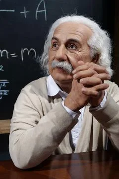 Albert Einstein - most famous physicist of all time, Nobel laureate Stock Photos