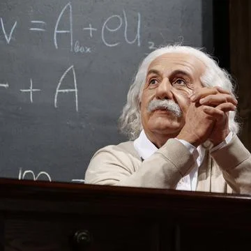 Albert Einstein - most famous physicist of all time, Nobel laureate Stock Photos