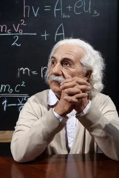 Albert Einstein - most famous physicist of all time, Nobel laureate Stock Photos