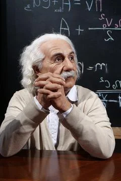 Albert Einstein - most famous physicist of all time, Nobel laureate Stock Photos