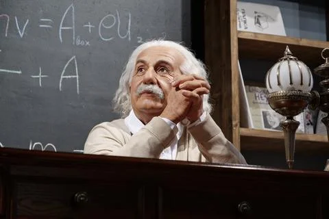 Albert Einstein - most famous physicist of all time, Nobel laureate Stock Photos