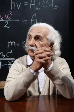 Albert Einstein - most famous physicist of all time, Nobel laureate Stock Photos