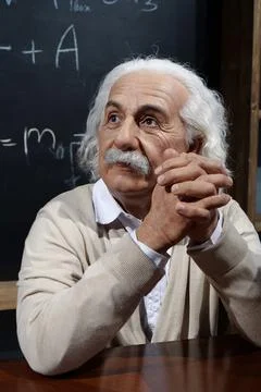 Albert Einstein - most famous physicist of all time, Nobel laureate Stock Photos