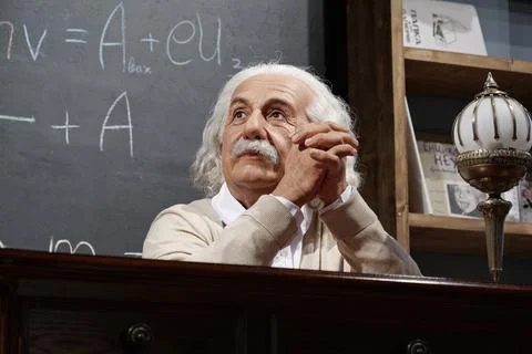 Albert Einstein - most famous physicist of all time, Nobel laureate Stock Photos