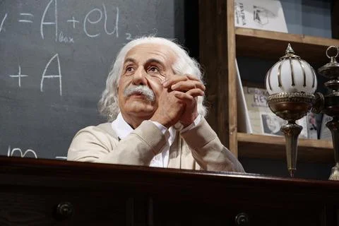 Albert Einstein - most famous physicist of all time, Nobel laureate Stock Photos