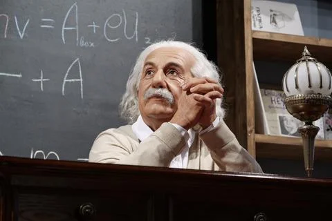 Albert Einstein - most famous physicist of all time, Nobel laureate Stock Photos