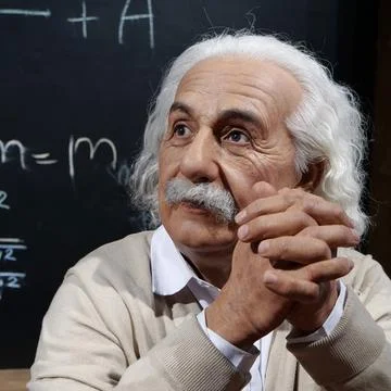 Albert Einstein - most famous physicist of all time, Nobel laureate Stock Photos
