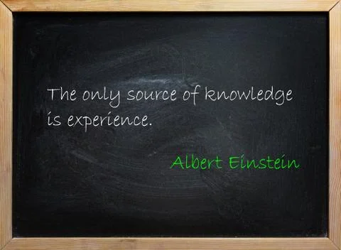 Albert Einstein quote Foto stock
