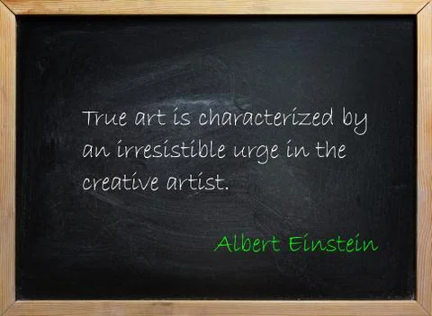 Albert Einstein quote Foto stock
