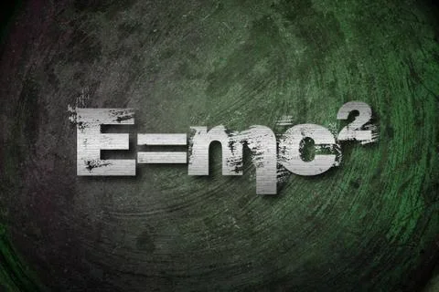 Albert einsteins physical formula concept Stock Illustration