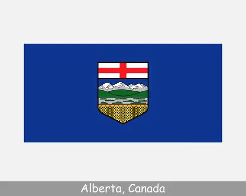 Alberta Canada Flag Illustrazione stock