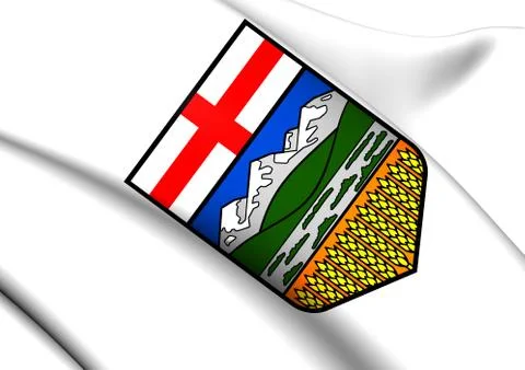 Alberta coat of arms Stock Illustration