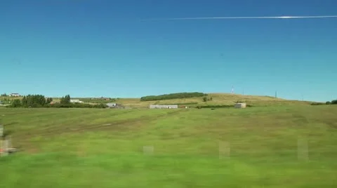 Alberta Driving Farmland Stock Footage 8913981