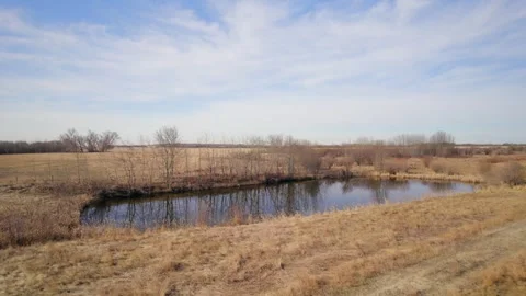 Alberta Farmland in early Spring Stock Footage 274652436