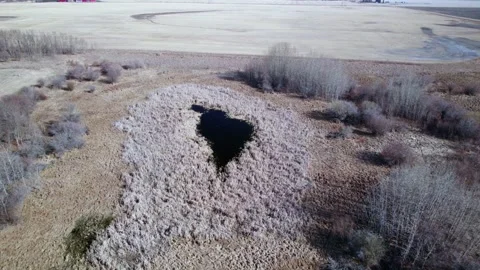 Alberta Farmland in early Spring Stock Footage 274652818