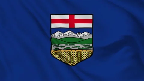 Alberta flag Stock Footage 316775333