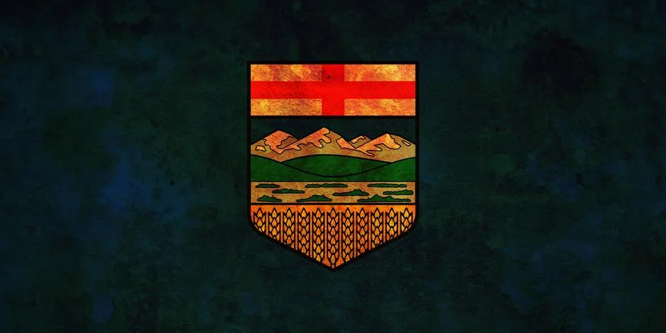 Alberta flag Stock Illustration