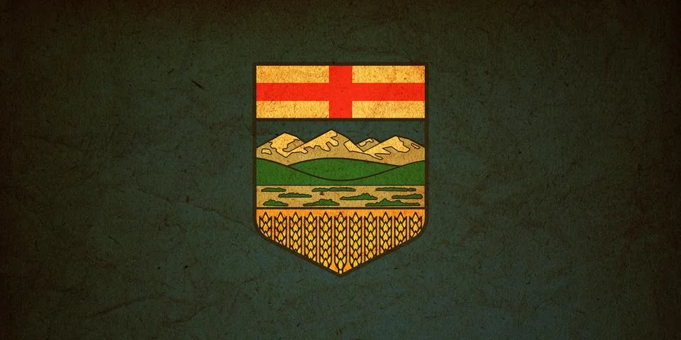 Alberta flag Stock Illustration