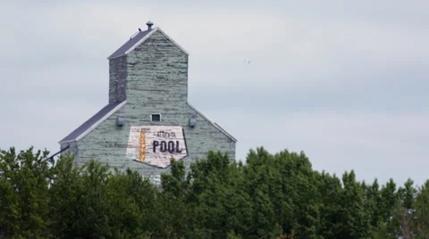 Alberta grain elevator Stock Footage 67610055