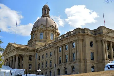 Alberta Legislature building. Stock Photos