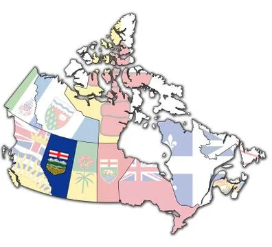 Alberta on map of canada Stock Illustration