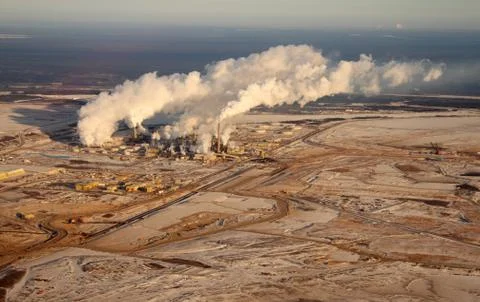 Alberta oilsands Stock Photos