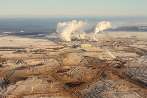 Alberta oilsands Stock Photos
