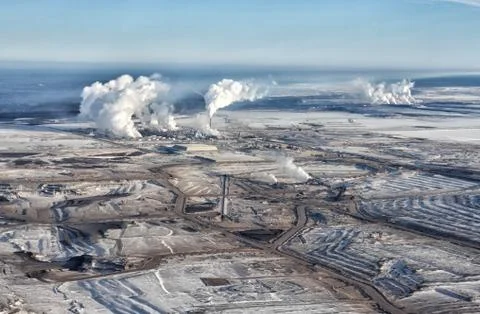 Alberta oilsands Stock Photos