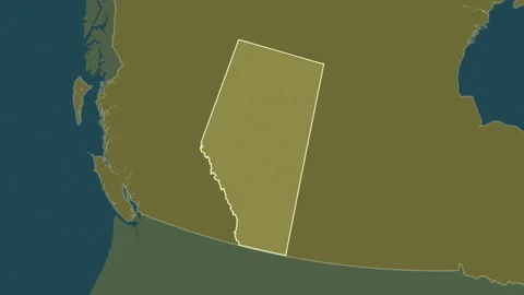 Alberta - province of Canada, extruded. Pattern Stock Footage 241111810