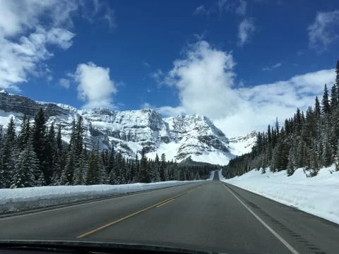 Alberta Road Foto stock
