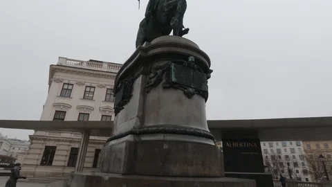 Albertina Museum Statue Stock Footage 127204748