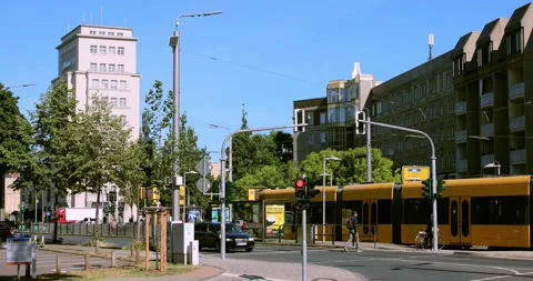 Albertplatz in Dresden Stock Footage 139618075